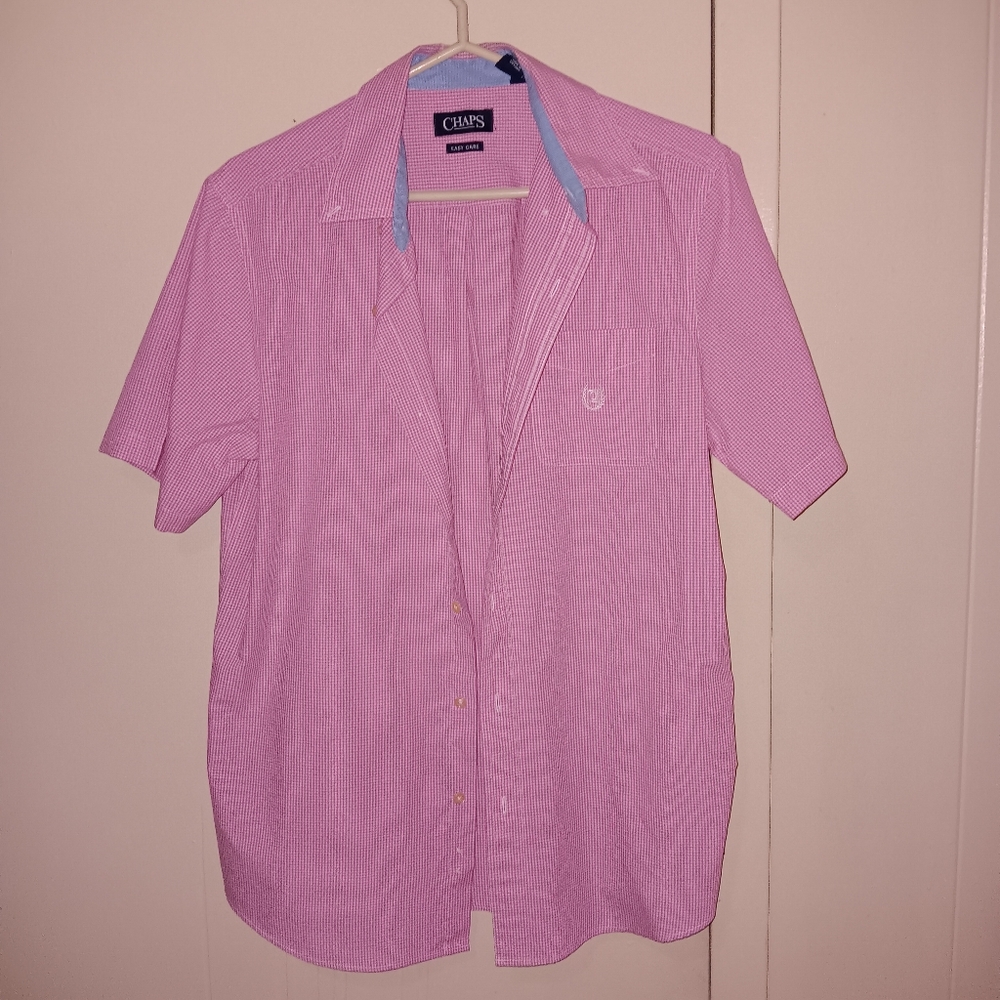Chaps Light Pink Men's Button Down Shirt